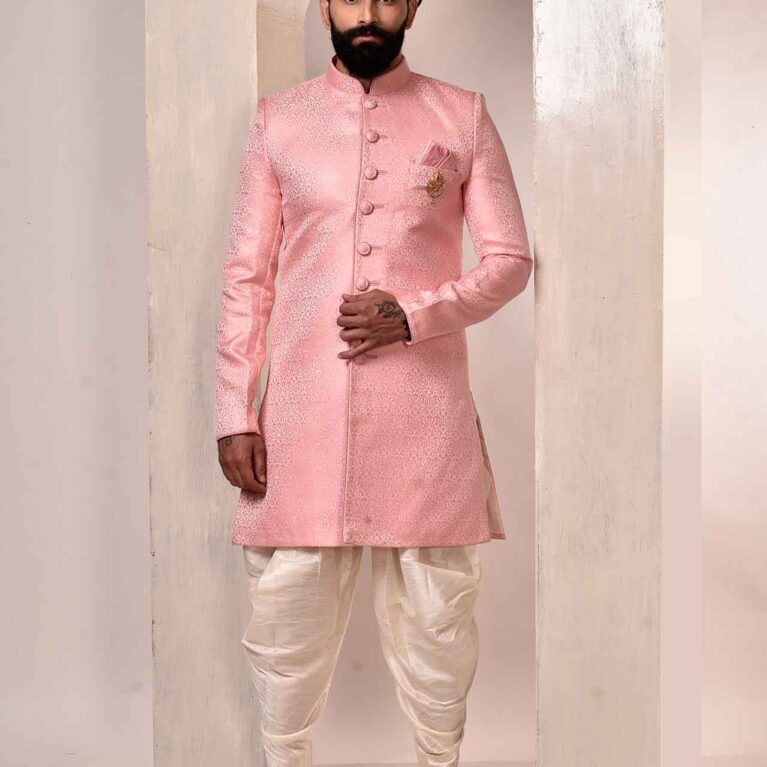 pink indowestern