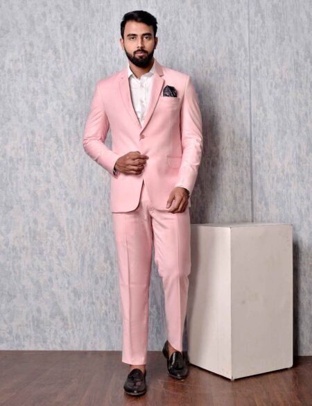 light pink suit