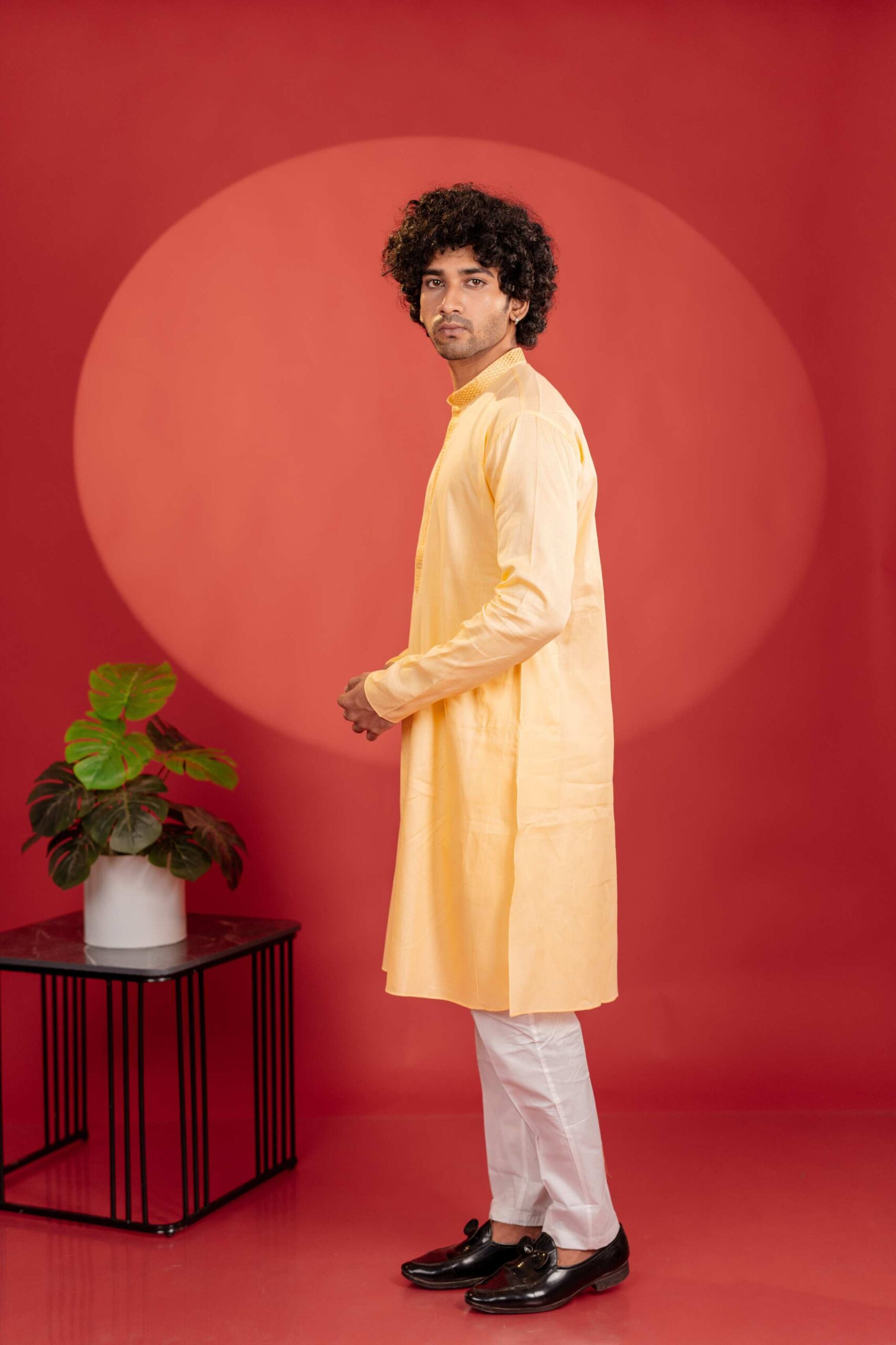 light yellow kurta