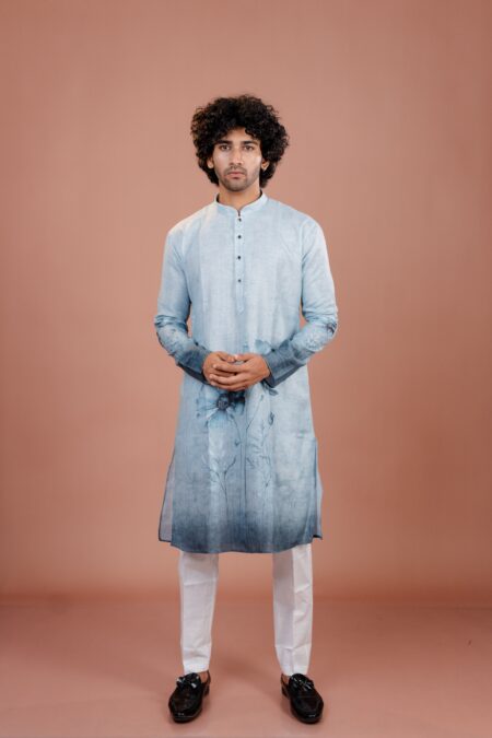 navy blue kurta