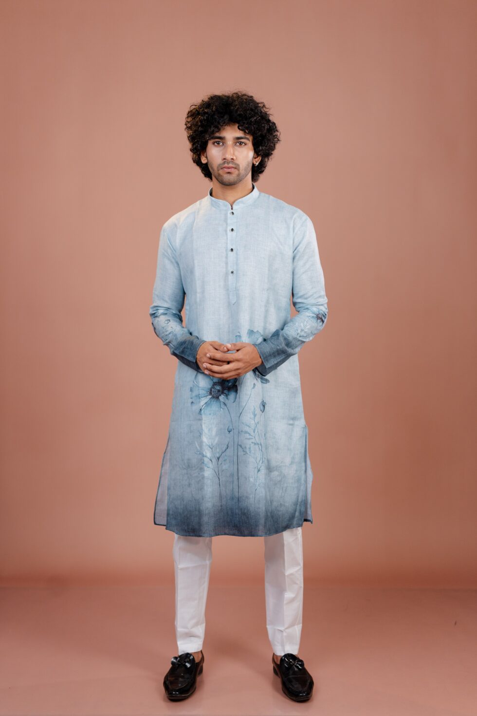 navy blue kurta