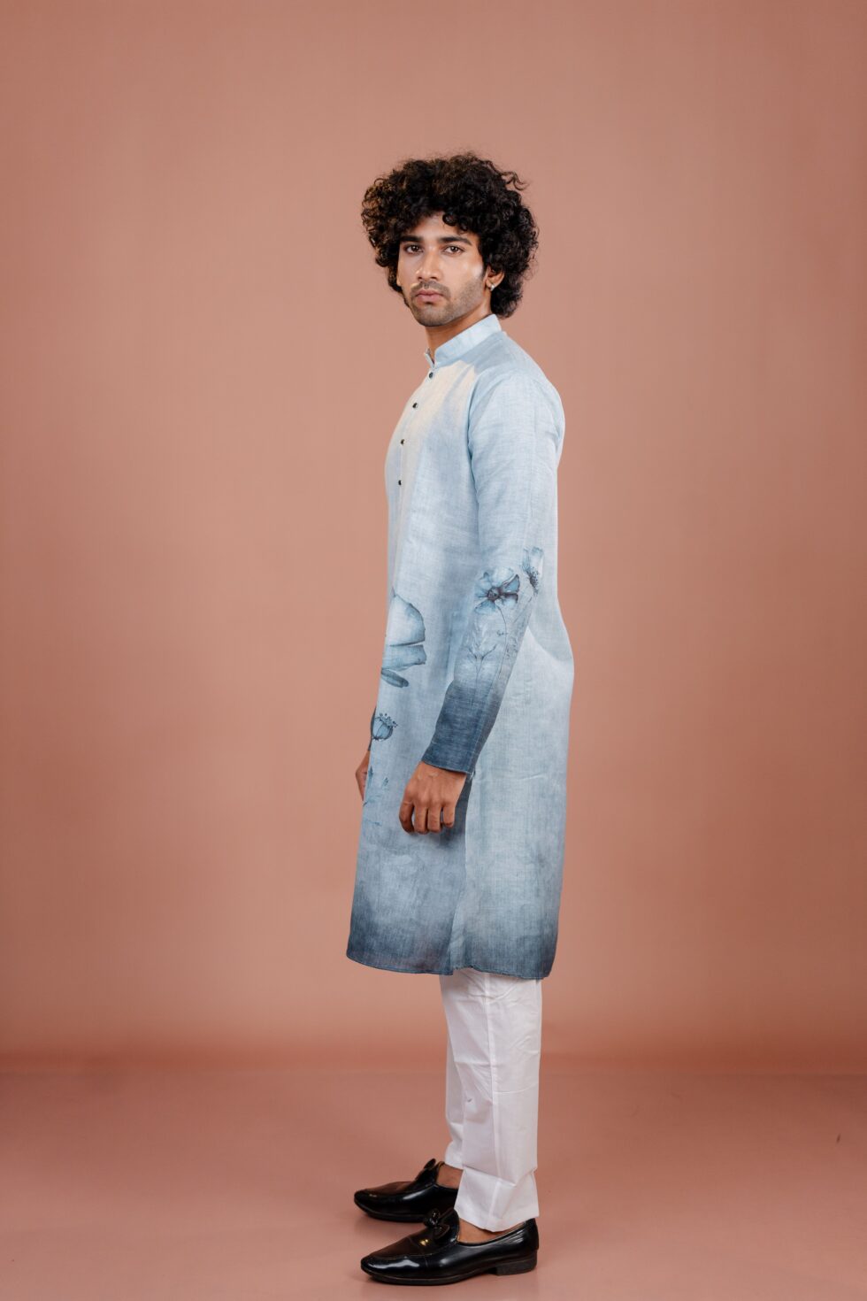 navy blue kurta