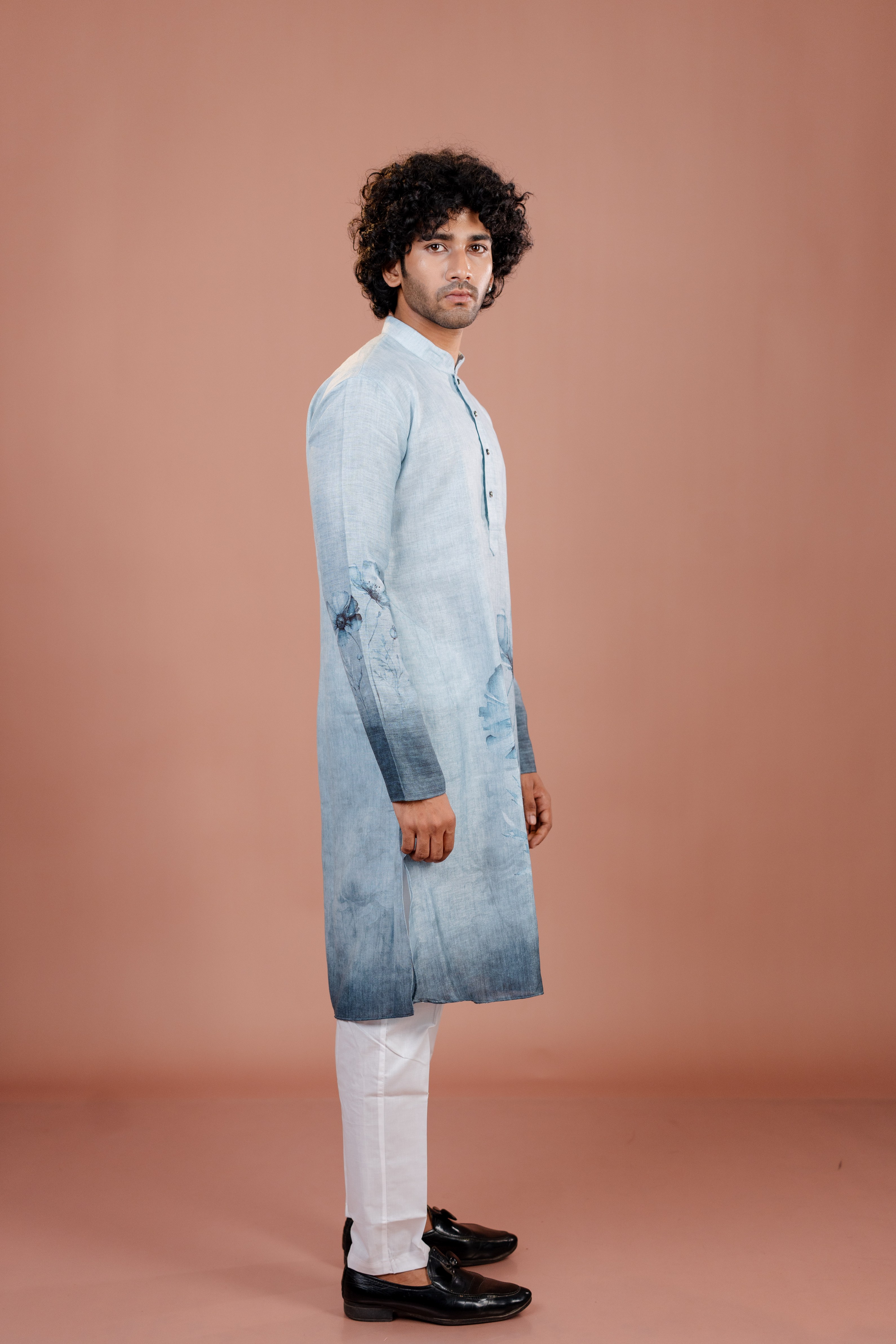 navy blue kurta