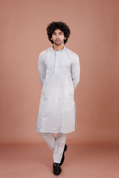grey kurta