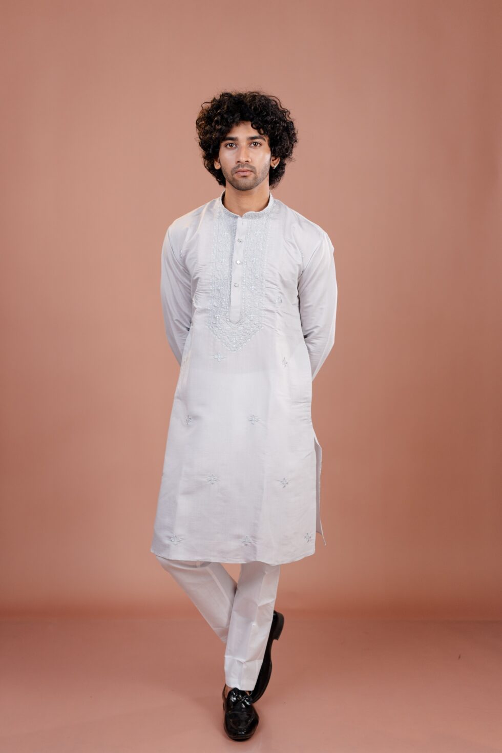 grey kurta
