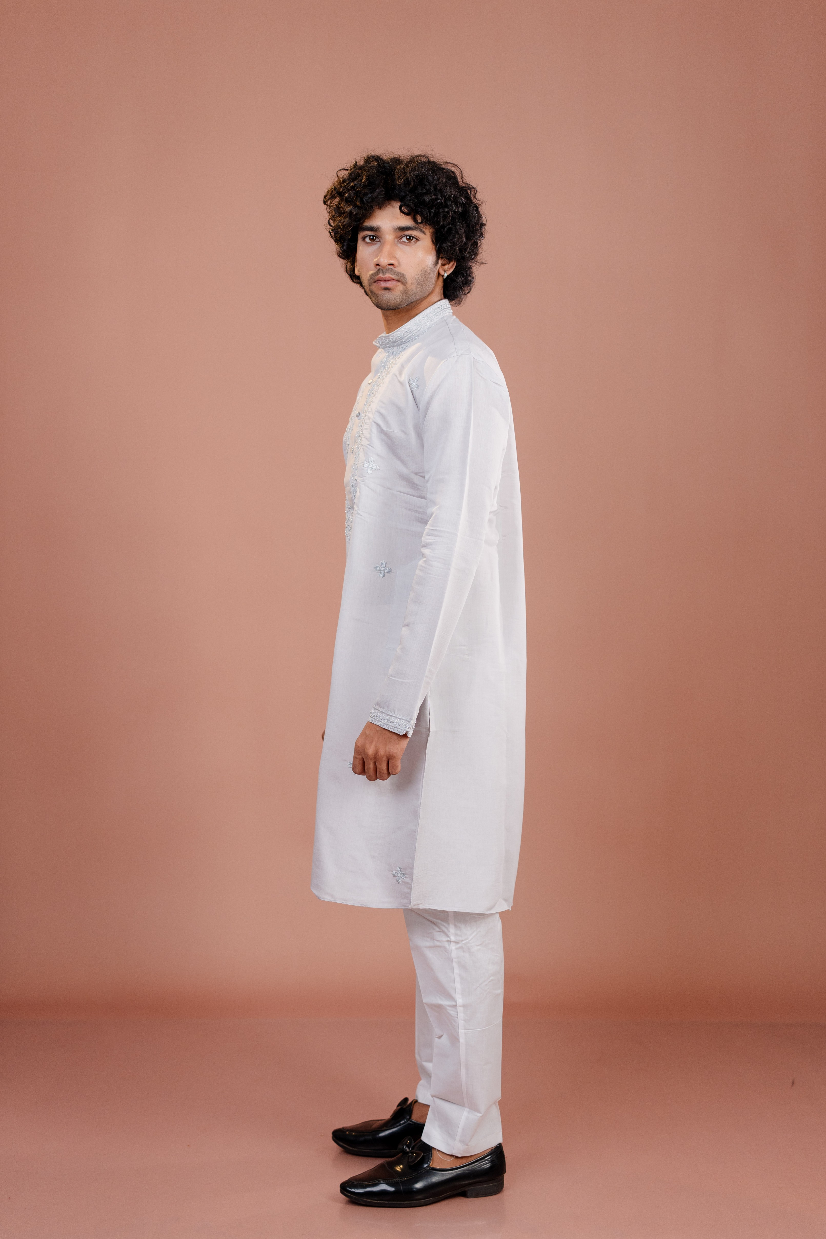 grey kurta