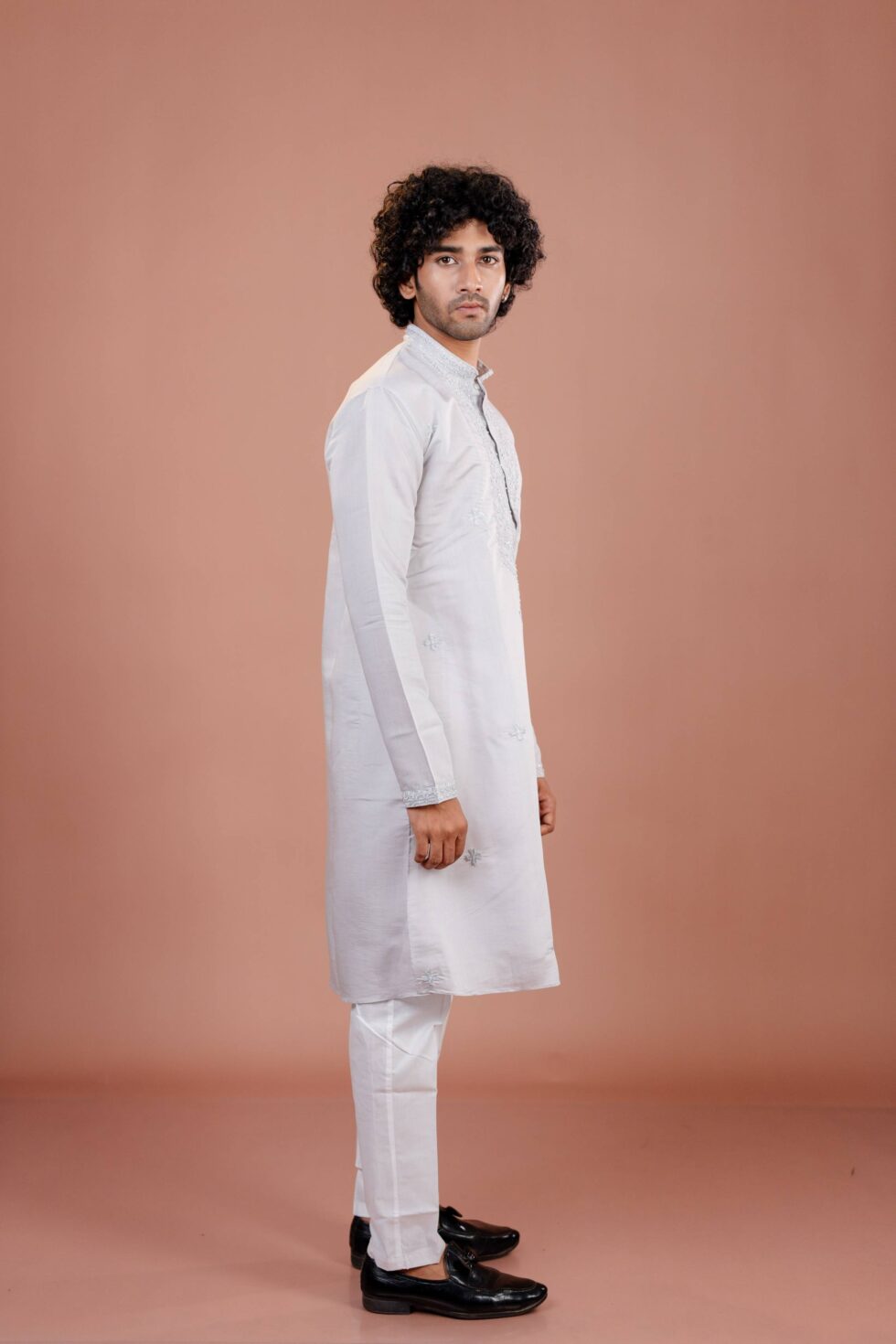 grey kurta