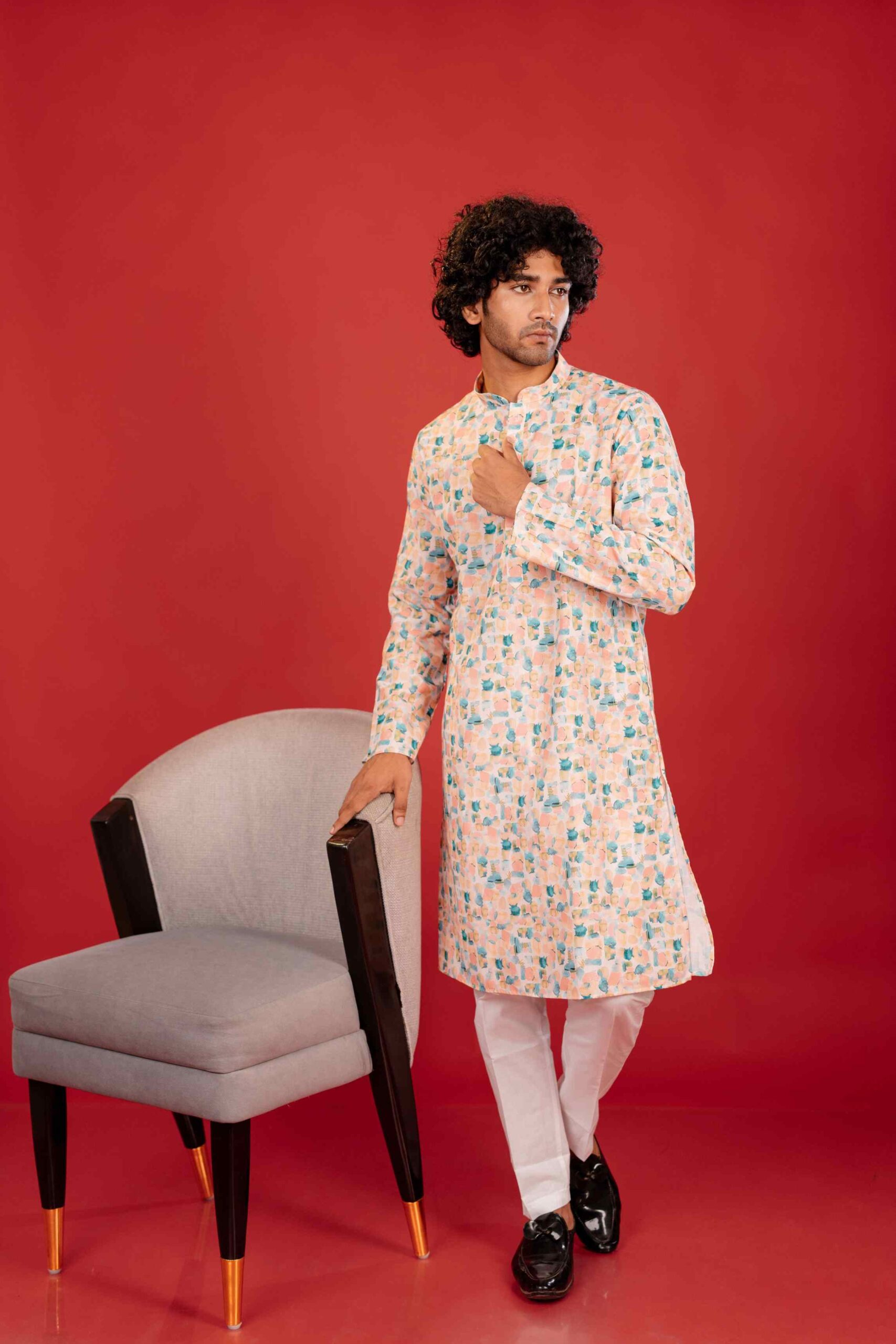 pink kurta