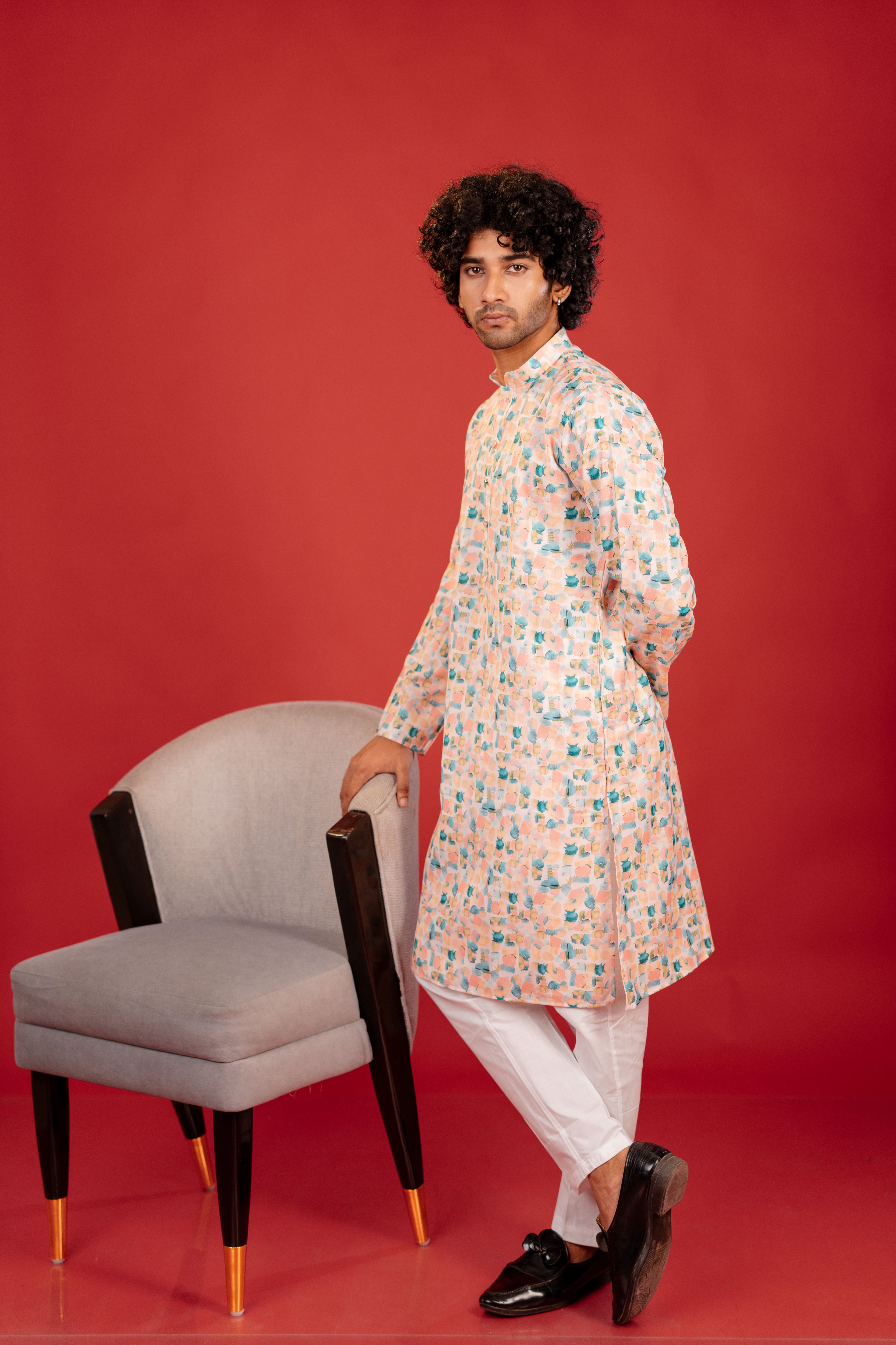 pink kurta