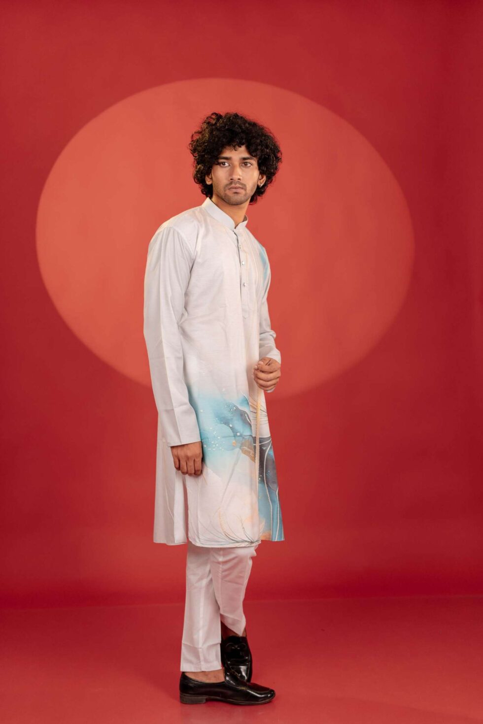 grey kurta