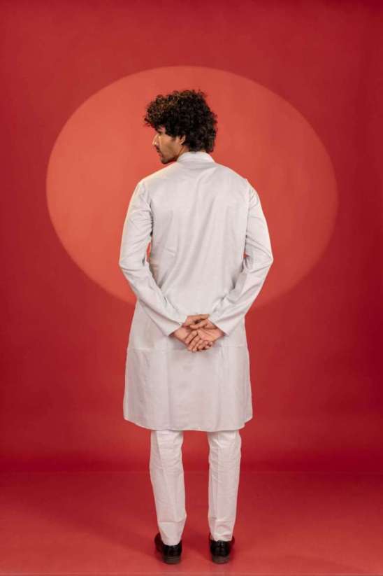 grey kurta
