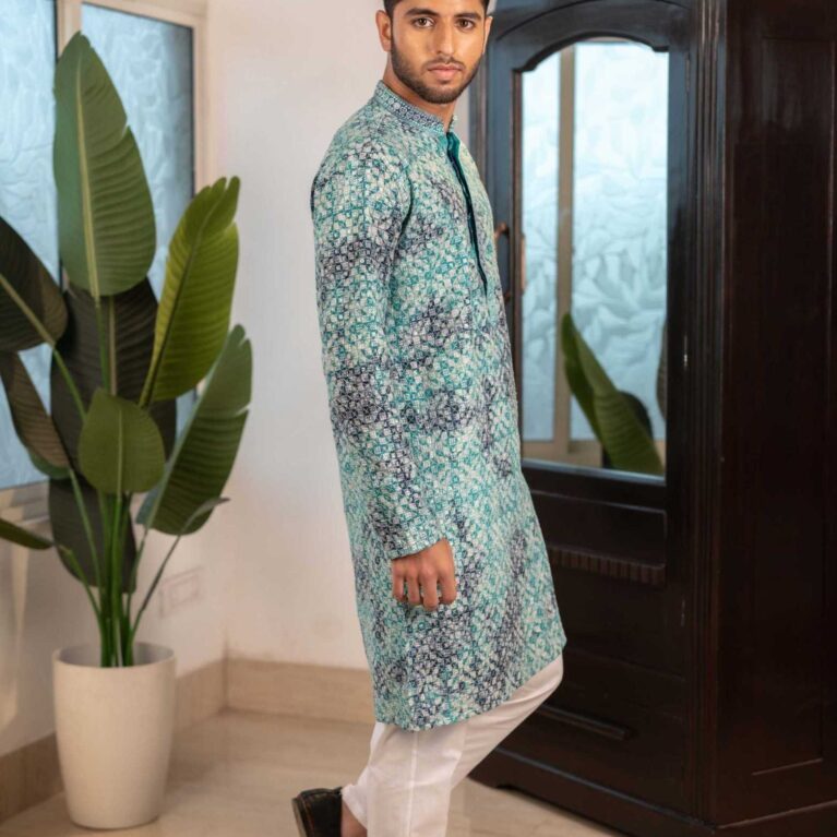 blue kurta