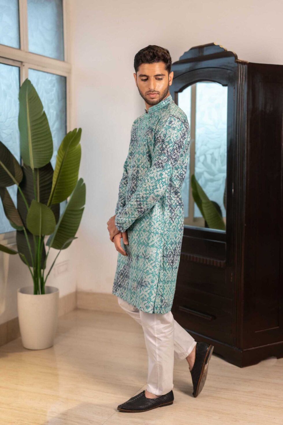 blue kurta