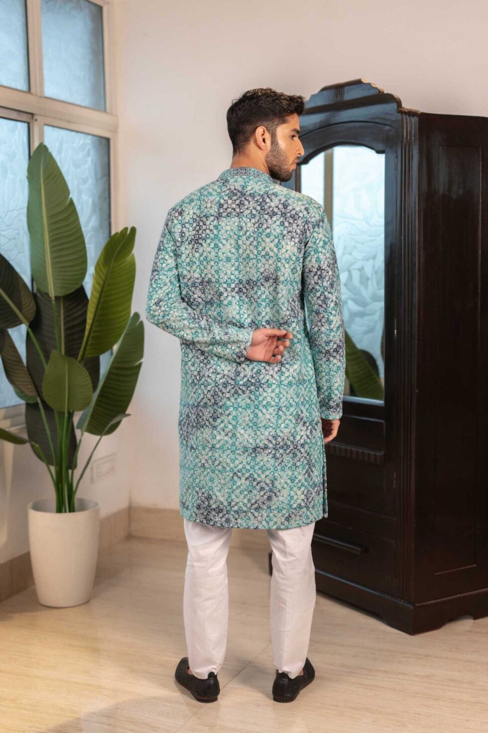 blue kurta