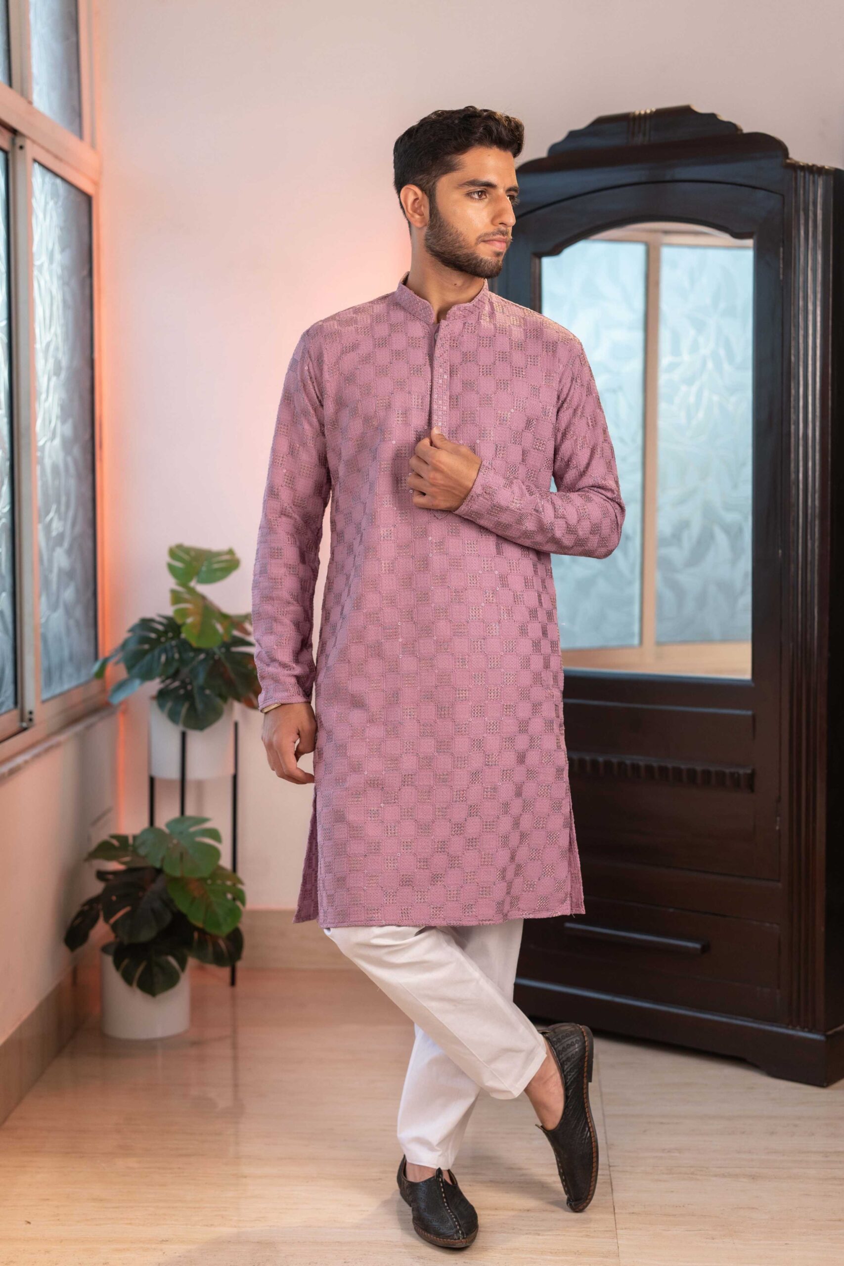 deep lavender kurta