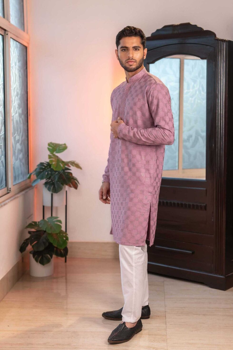 deep lavender kurta