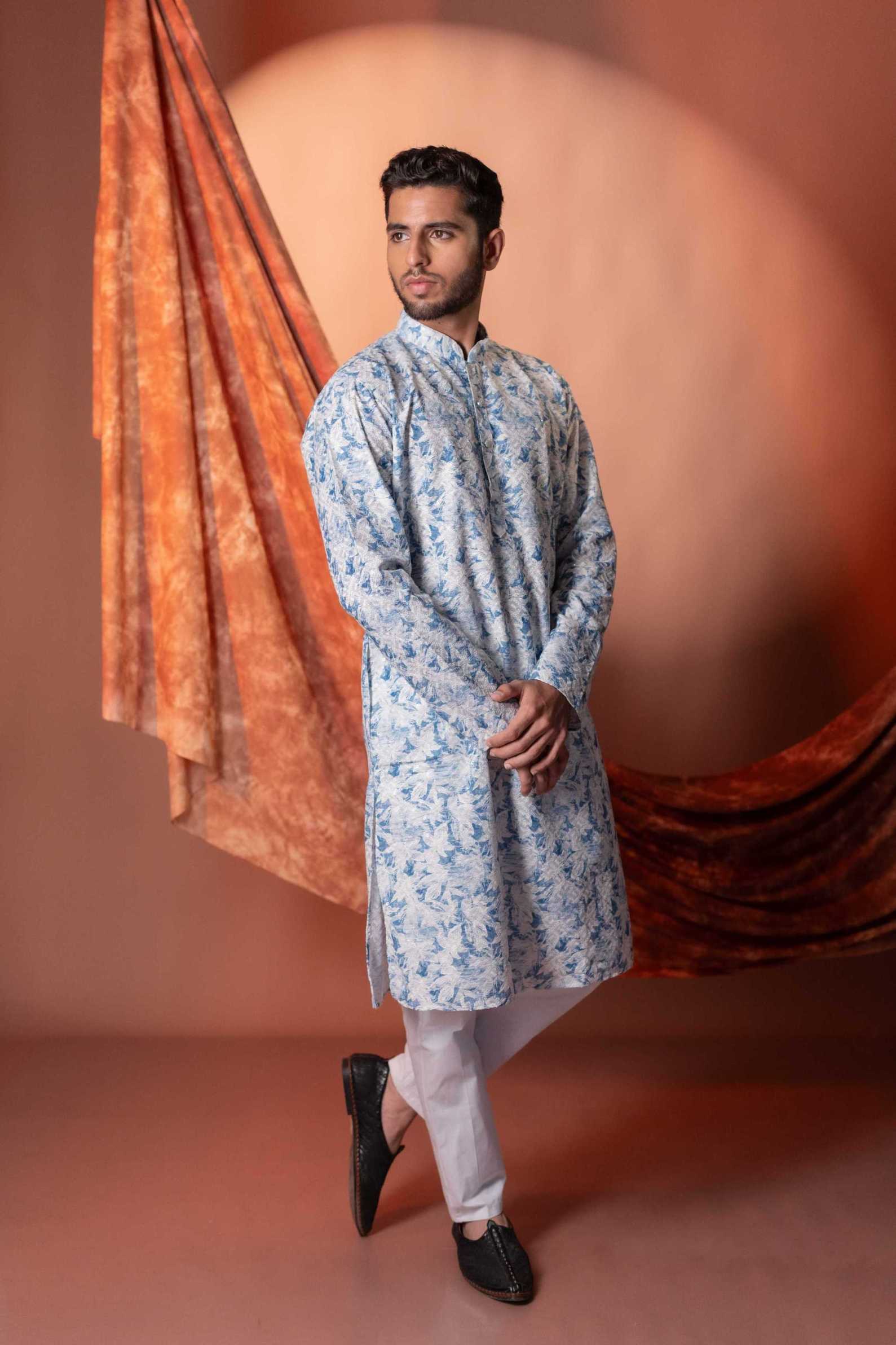 light blue kurta