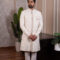 cream sherwani