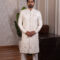 cream sherwani