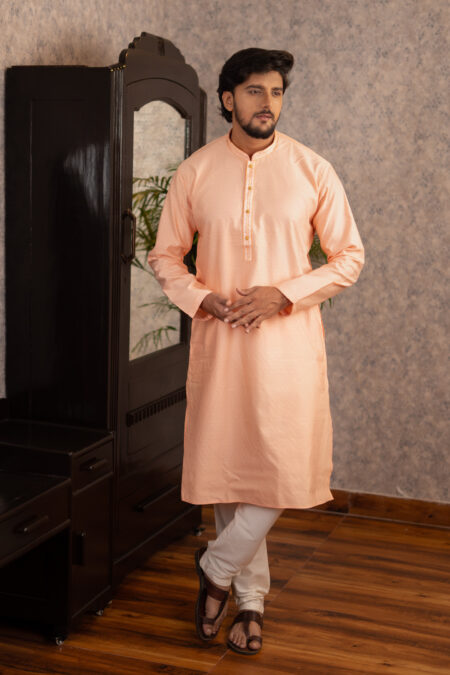 light orange kurta