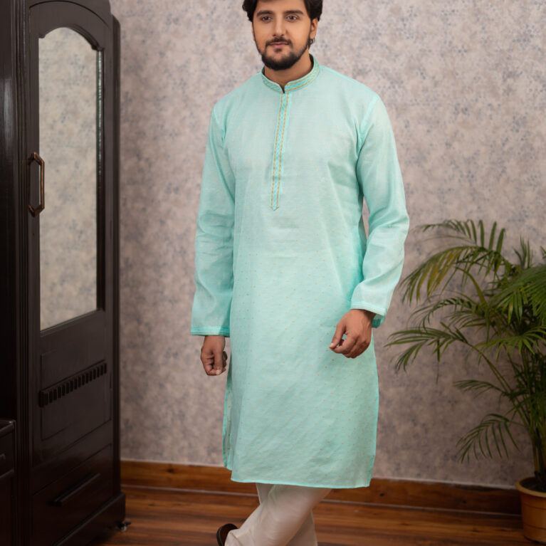 sea green kurta set