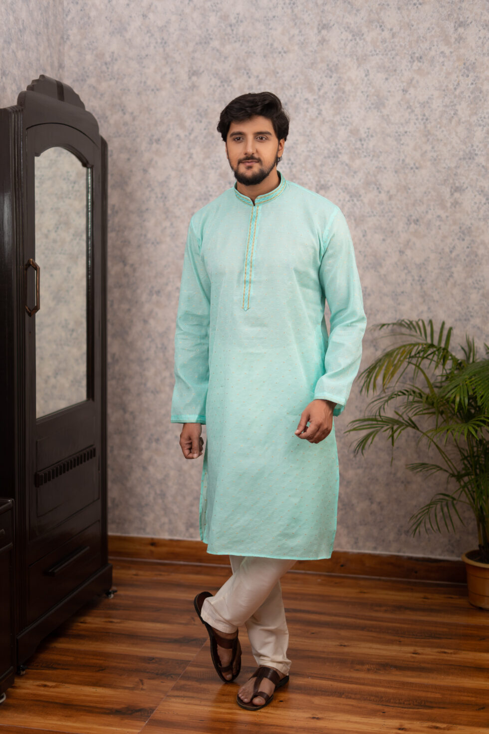 sea green kurta set