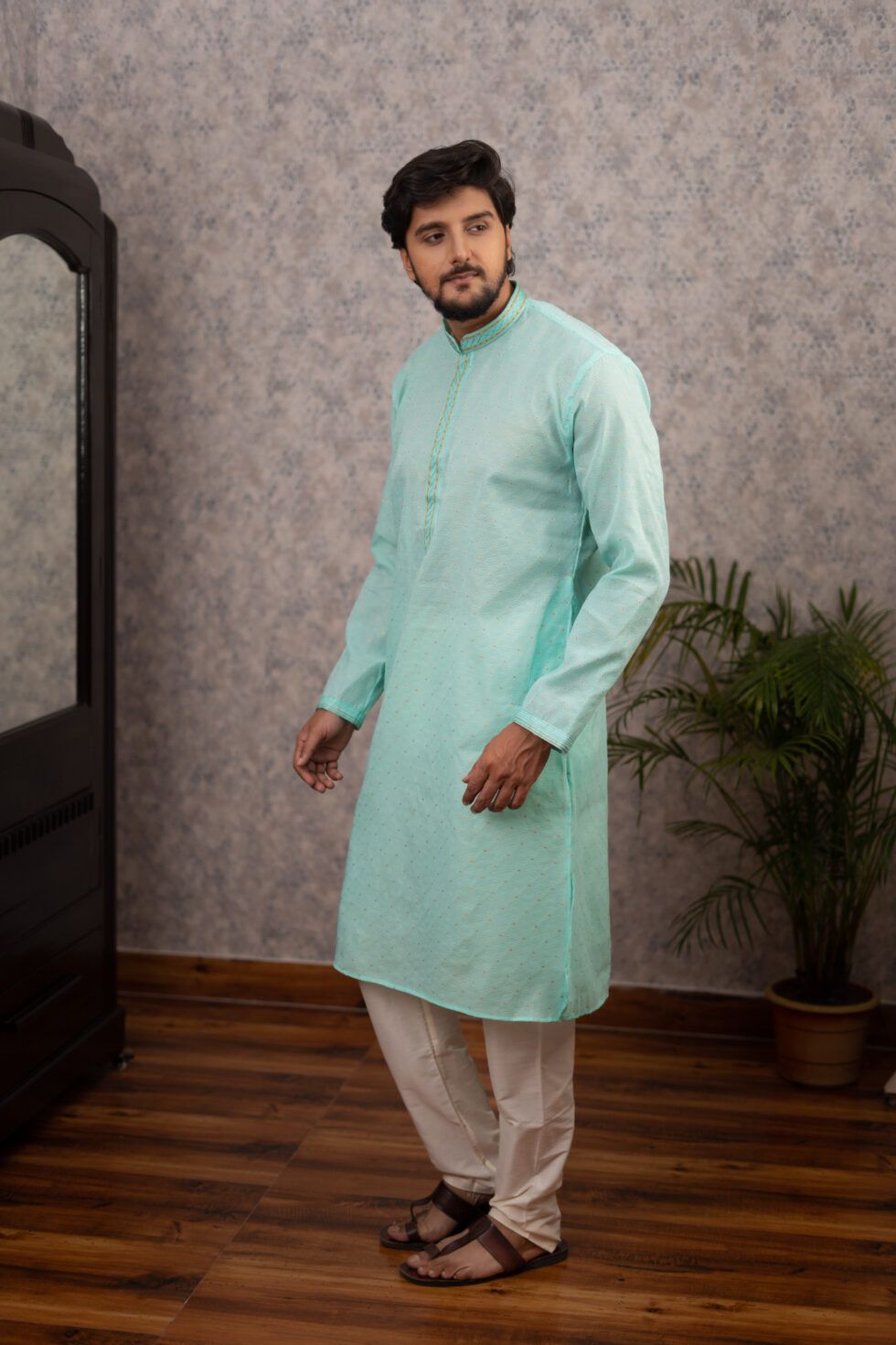 sea green kurta set