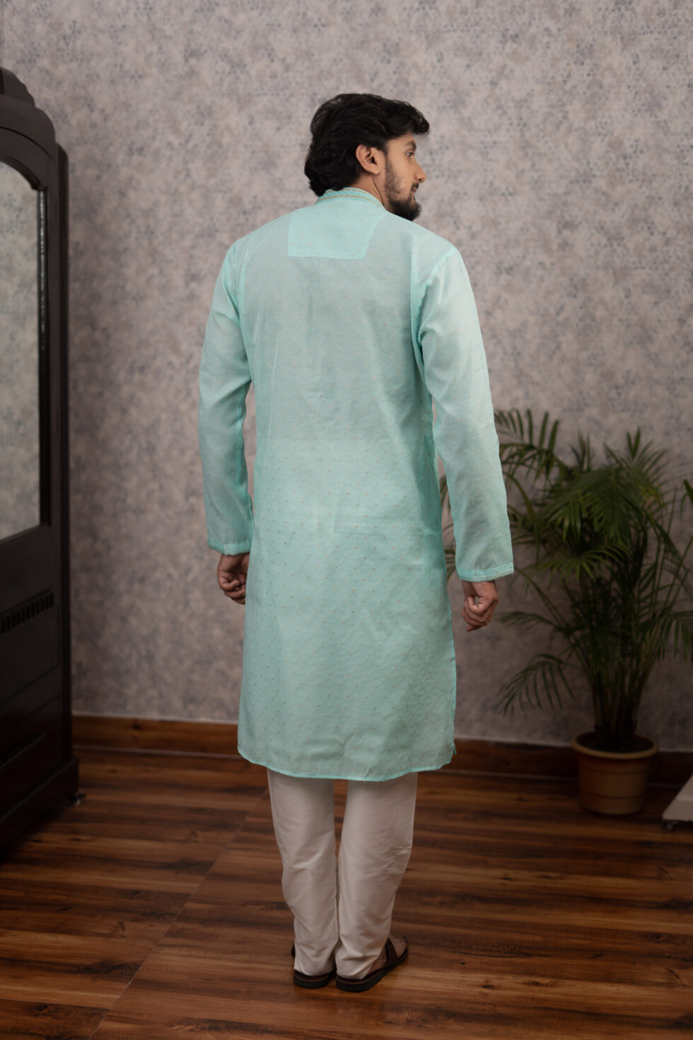 sea green kurta set