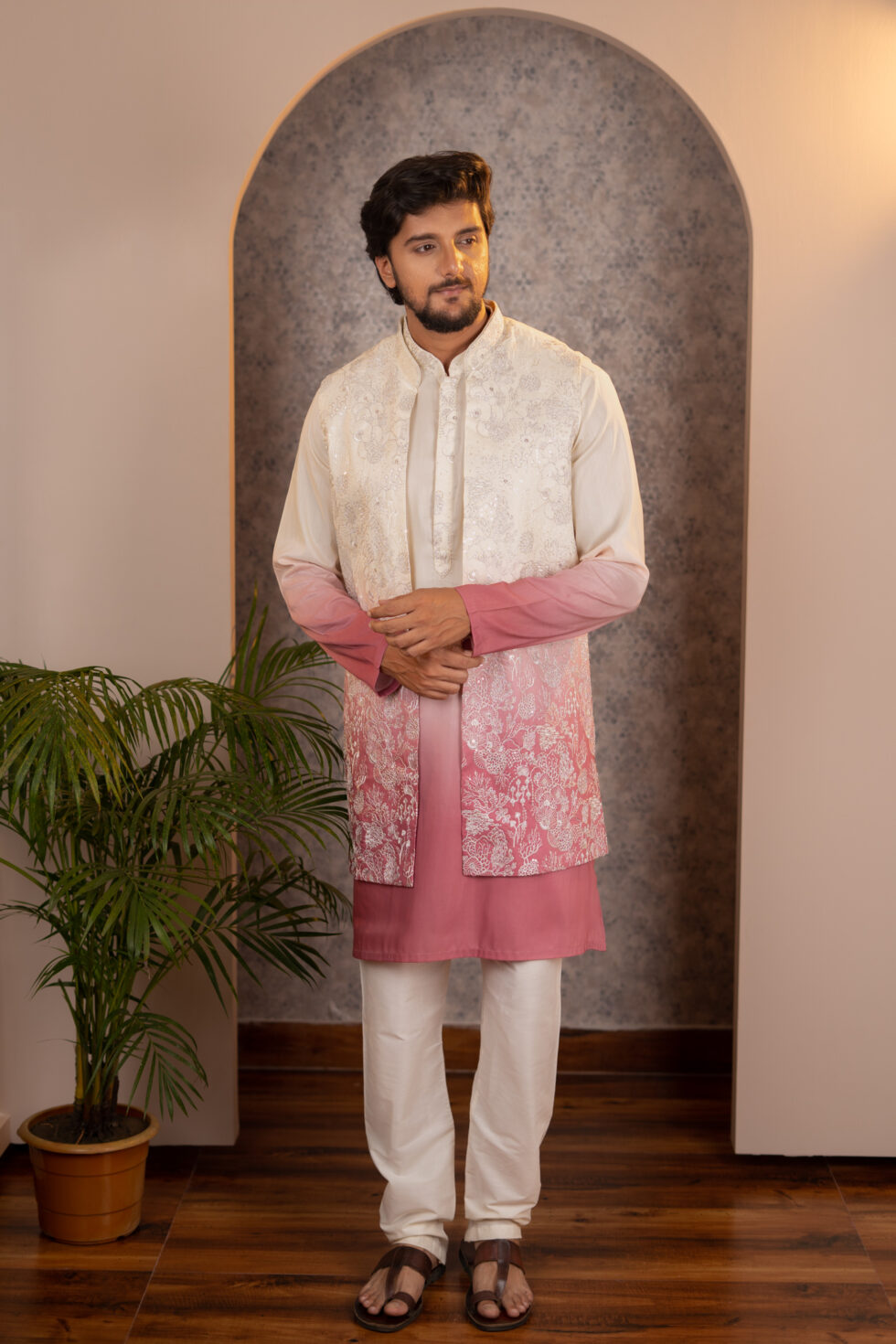 light purple half jacket