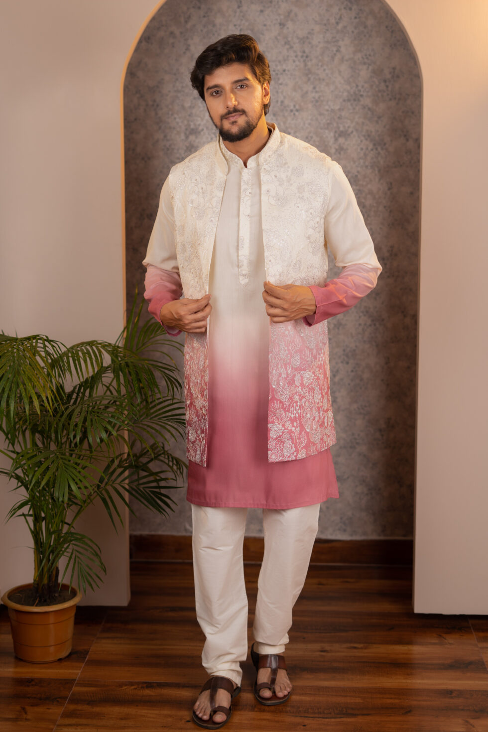 light purple half jacket