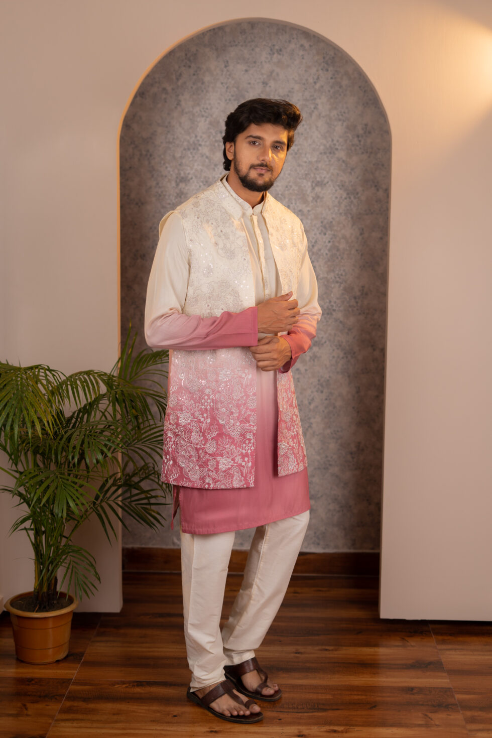 light purple half jacket