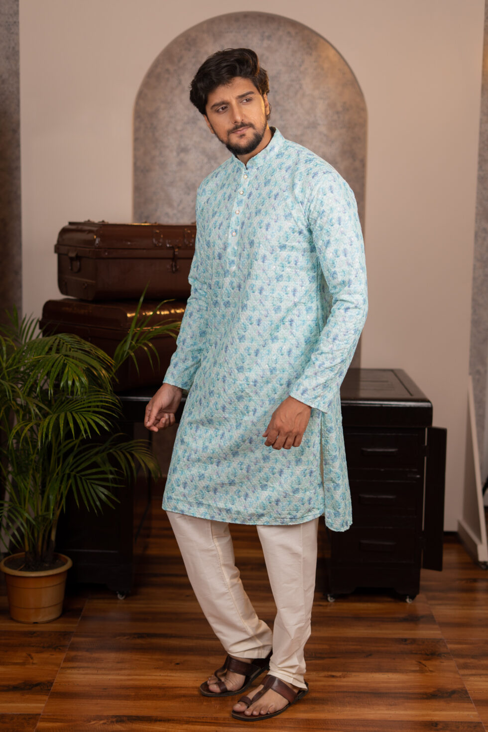 sky kurta set
