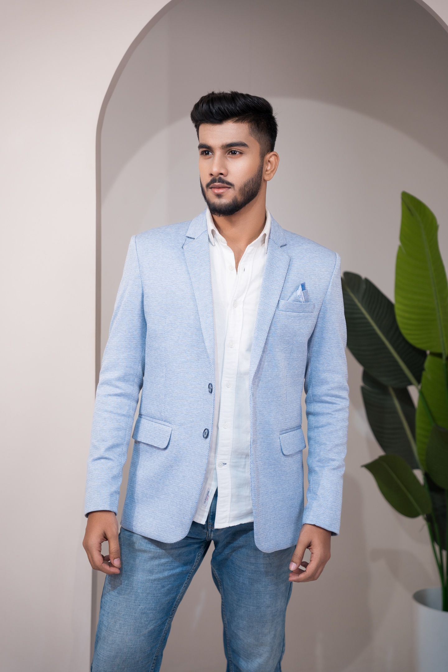 sky blue blazer