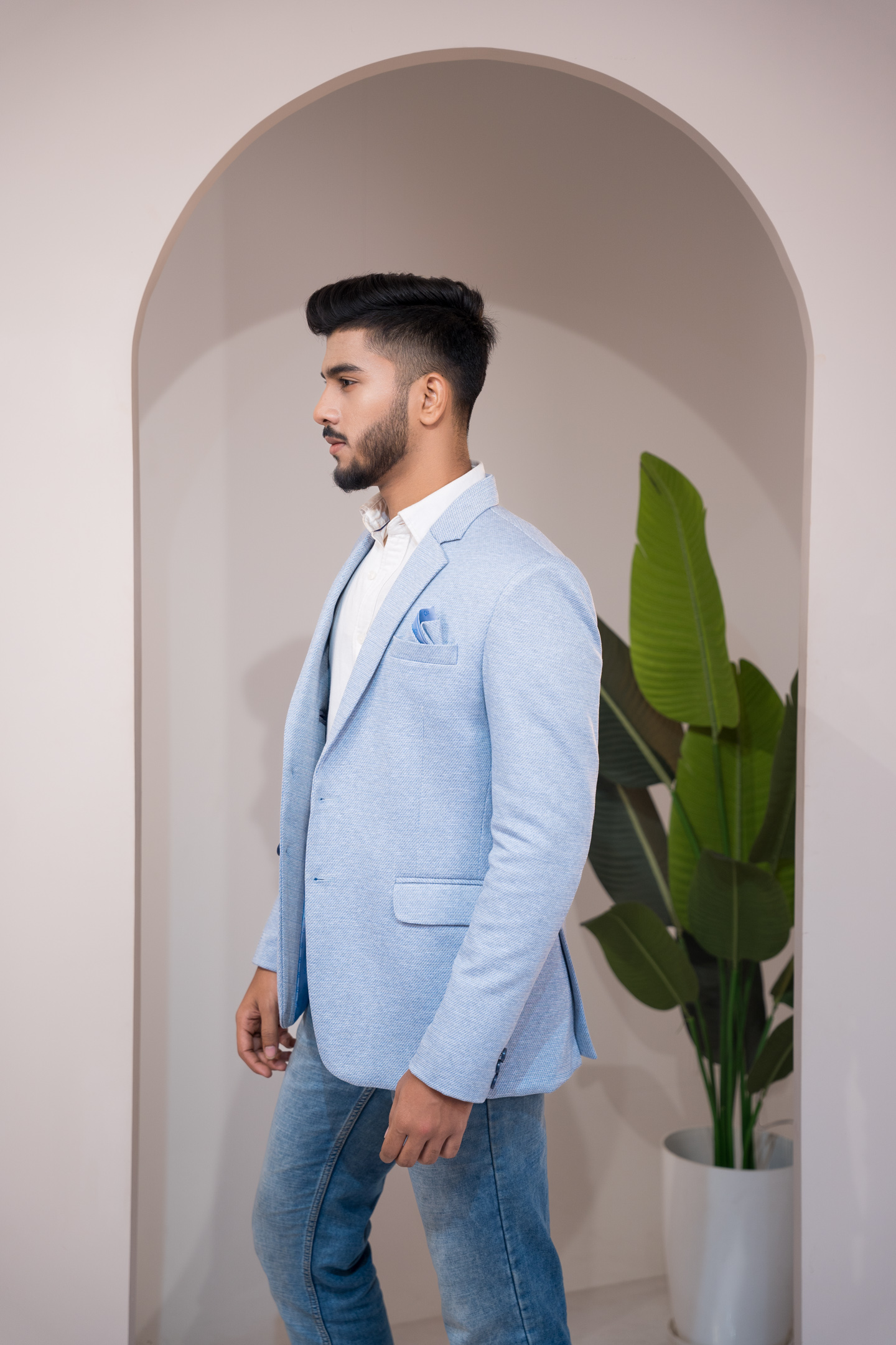 sky blue blazer
