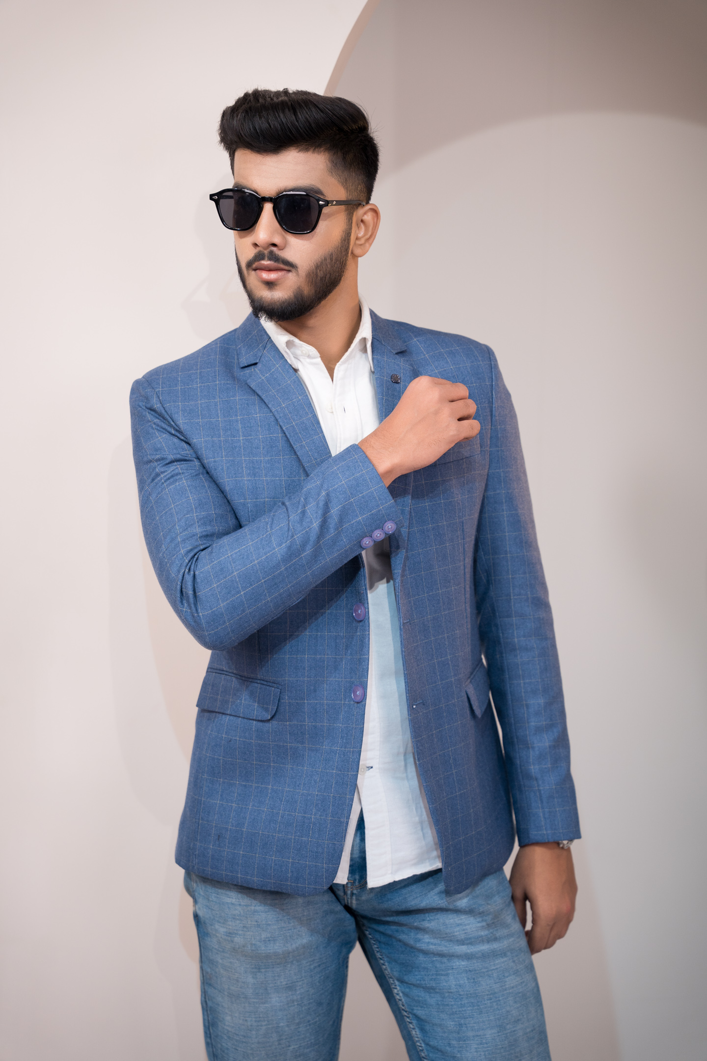 sky blue blazer