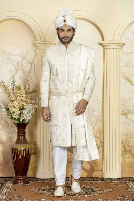 cream indowestern