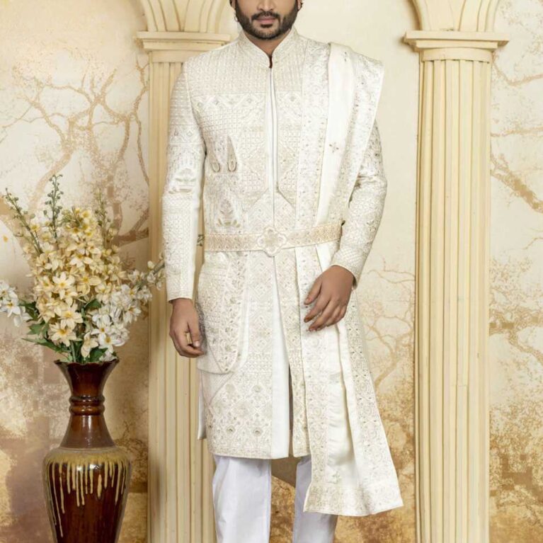 cream indowestern