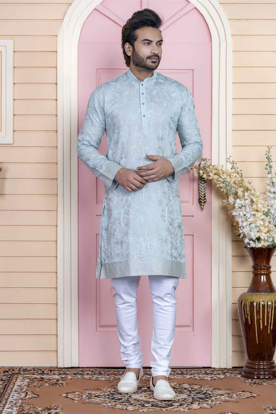 l grey kurta