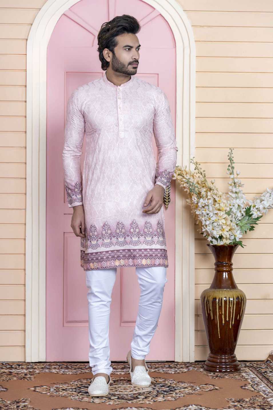 l peach kurta