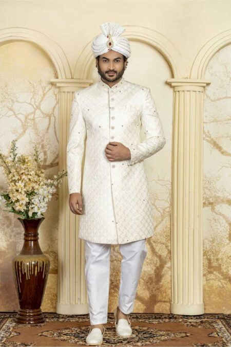 cream indowestern