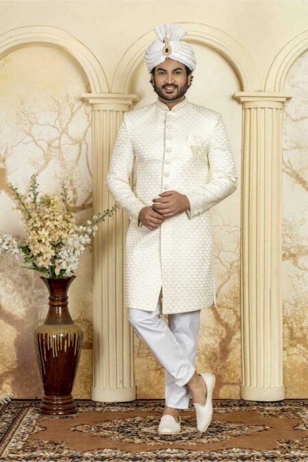 cream indowestern