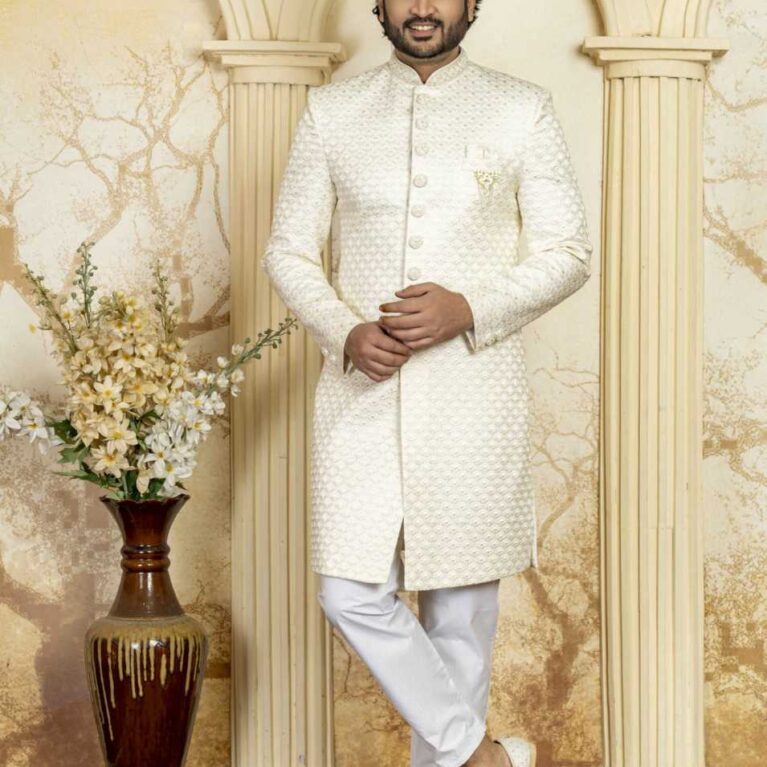 cream indowestern