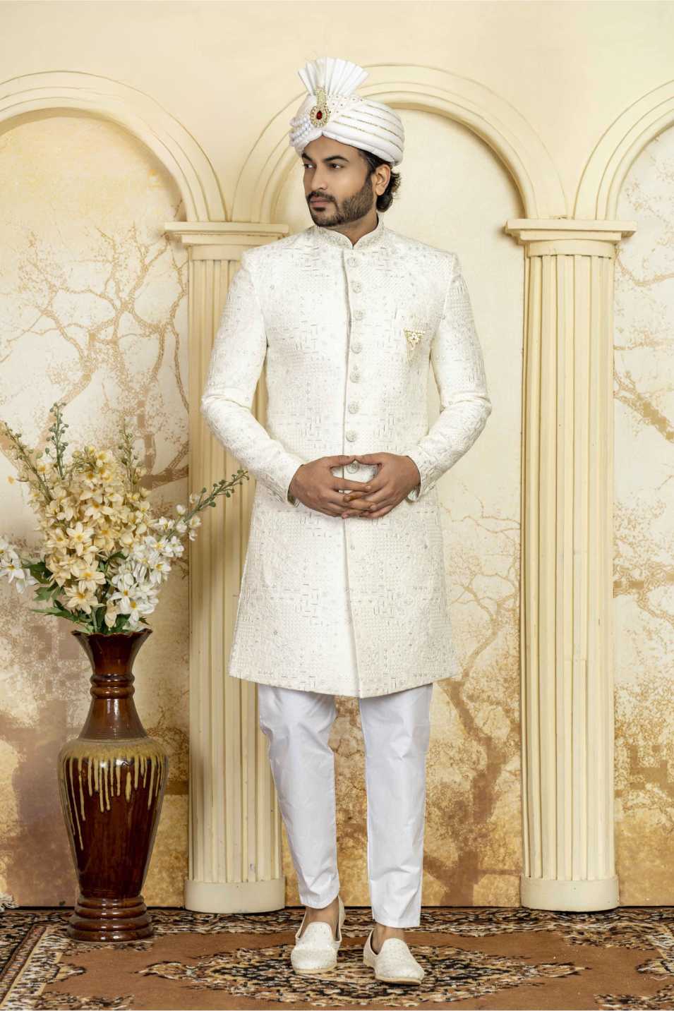 white indowestern
