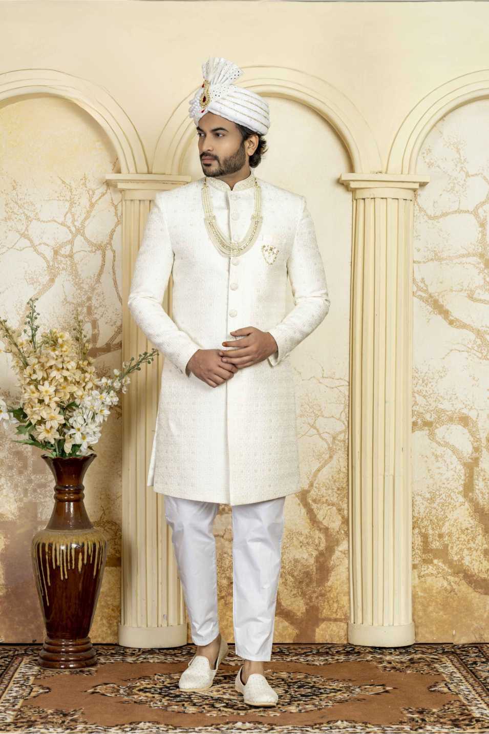 cream indowestern