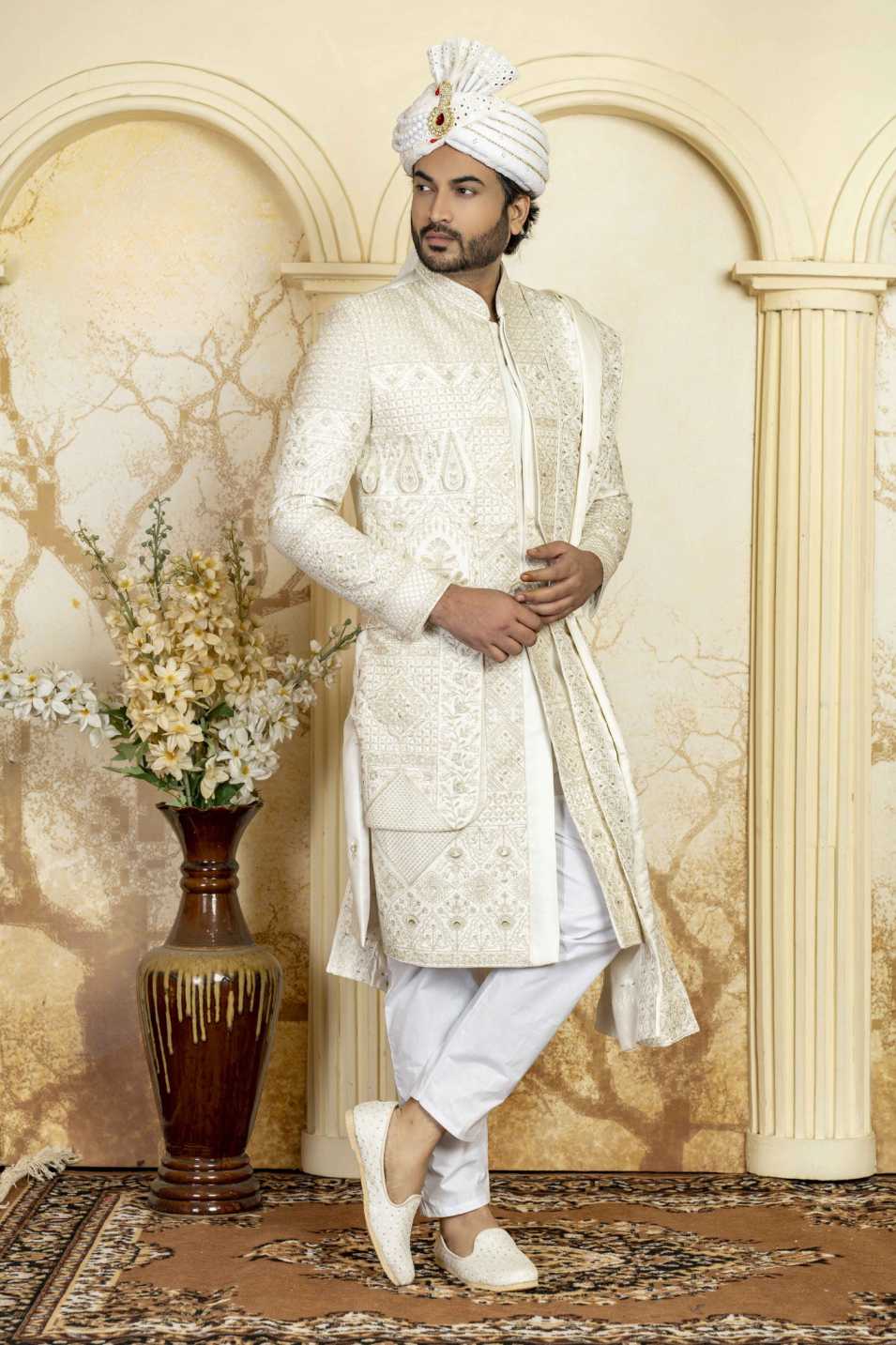 cream indowestern