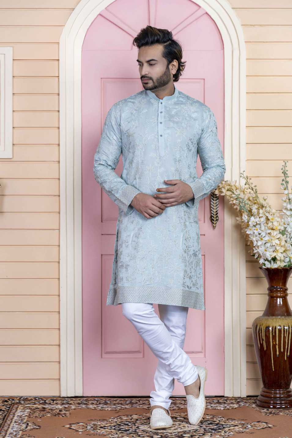 l grey kurta