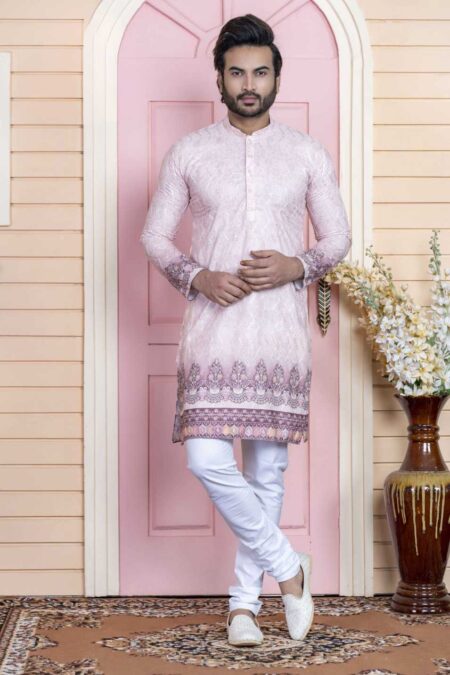 l peach kurta