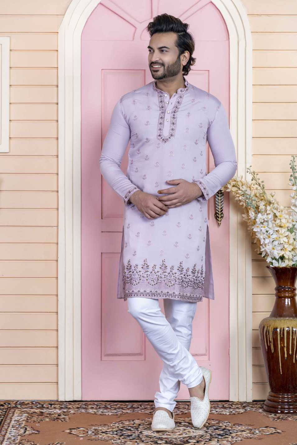 l purple kurta