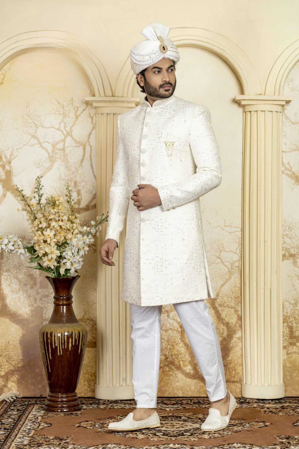 white indowestern