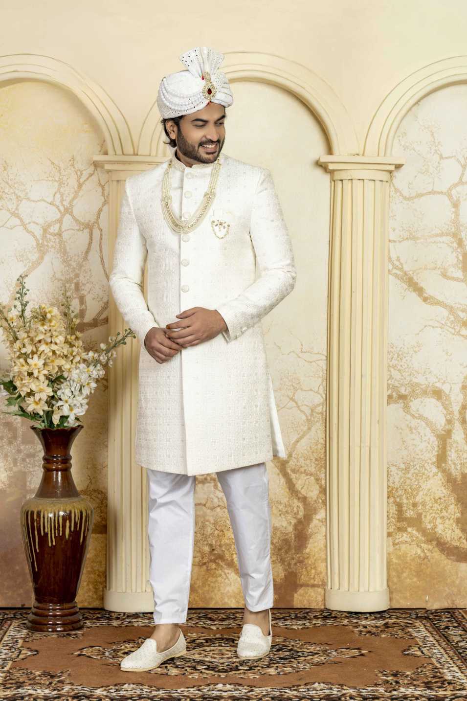 cream indowestern